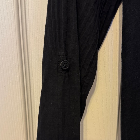 Splendid Black Long Sleeve V-Neck Top - Picture 4 of 7